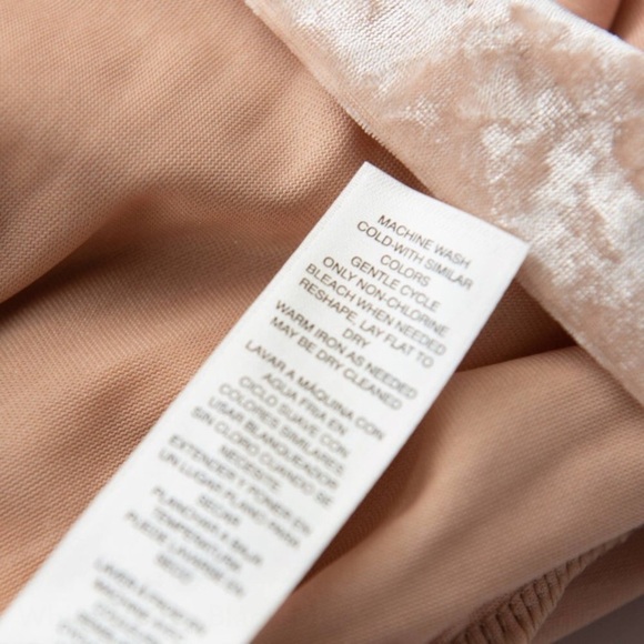 WHITE HOUSE BLACK MARKET Velvet Flounce Top in Antique Blush - Picture 10 of 10